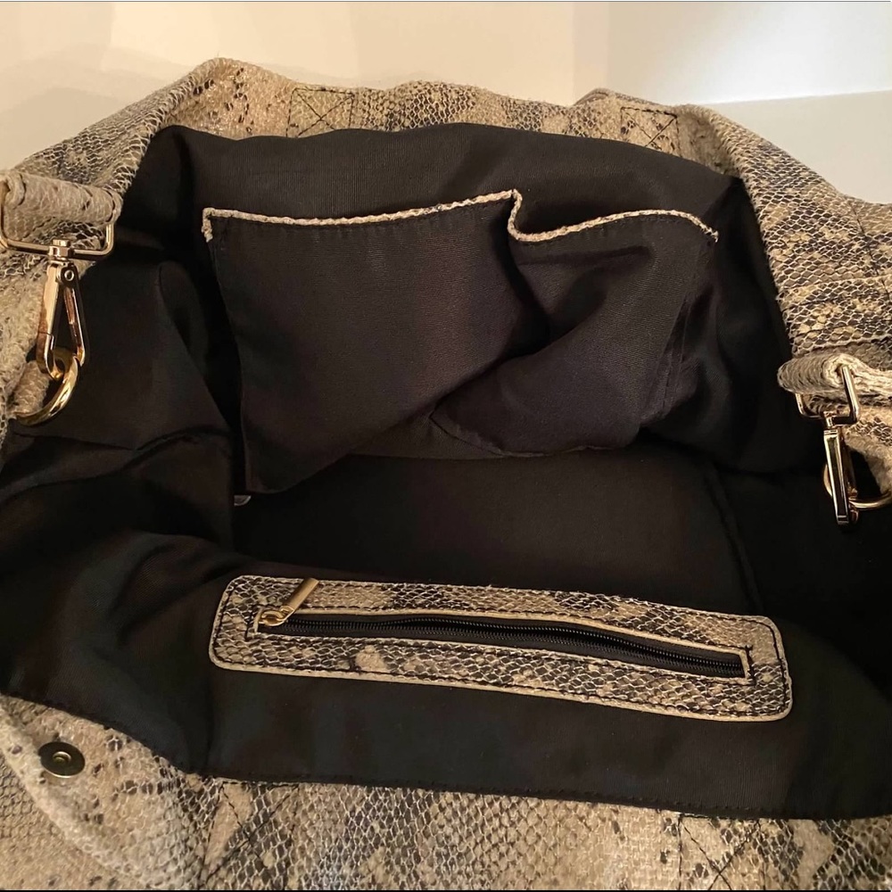 Like New Python Tote Purse - image 3